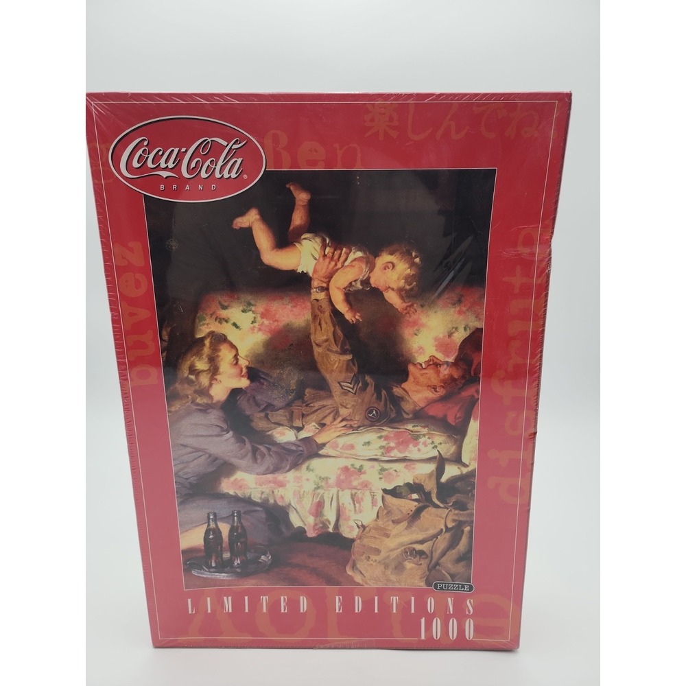 Coca Cola 1000 Pc Puzzle Sealed 2001 Limited Edition Rose Art